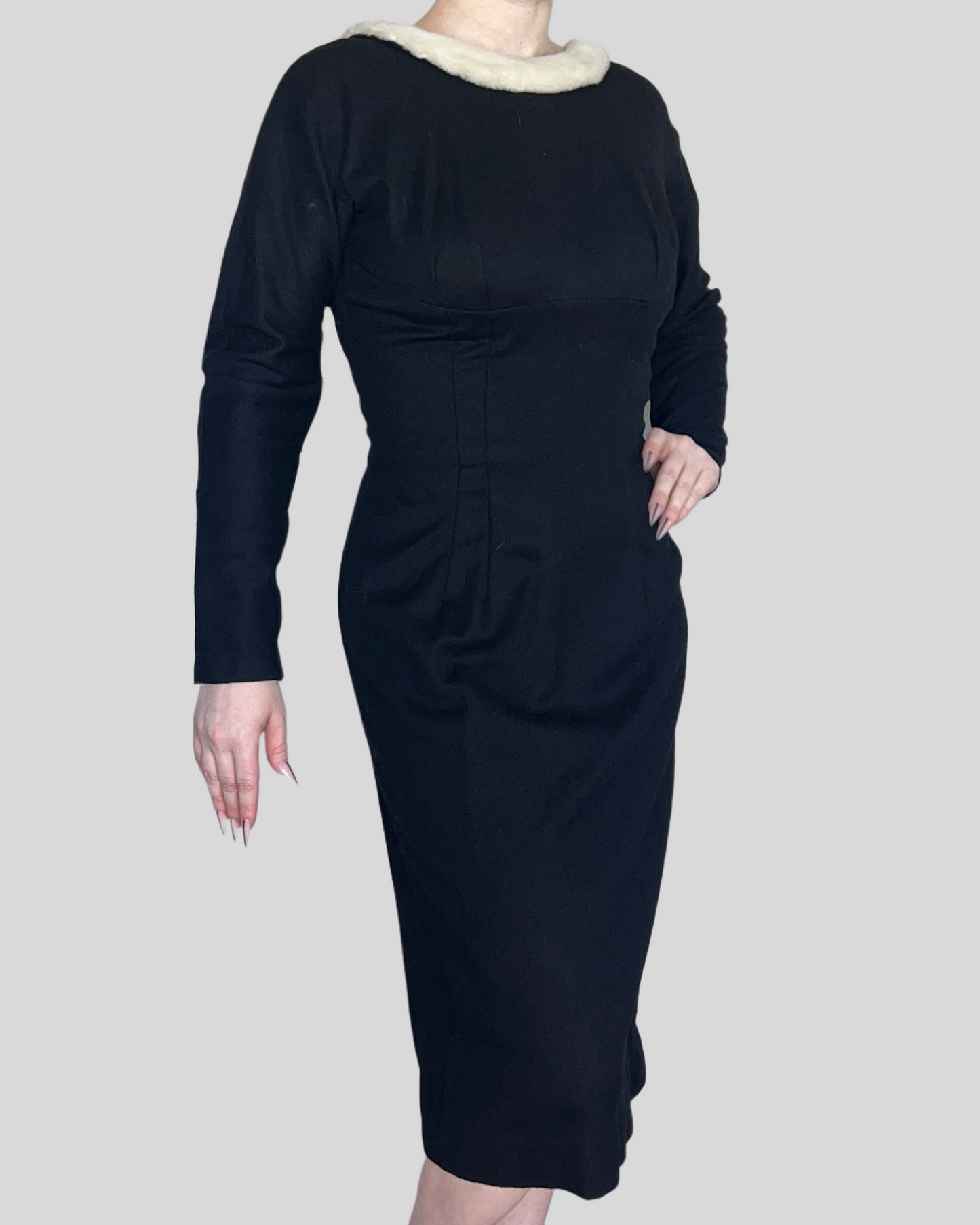 Backless Wool Dress