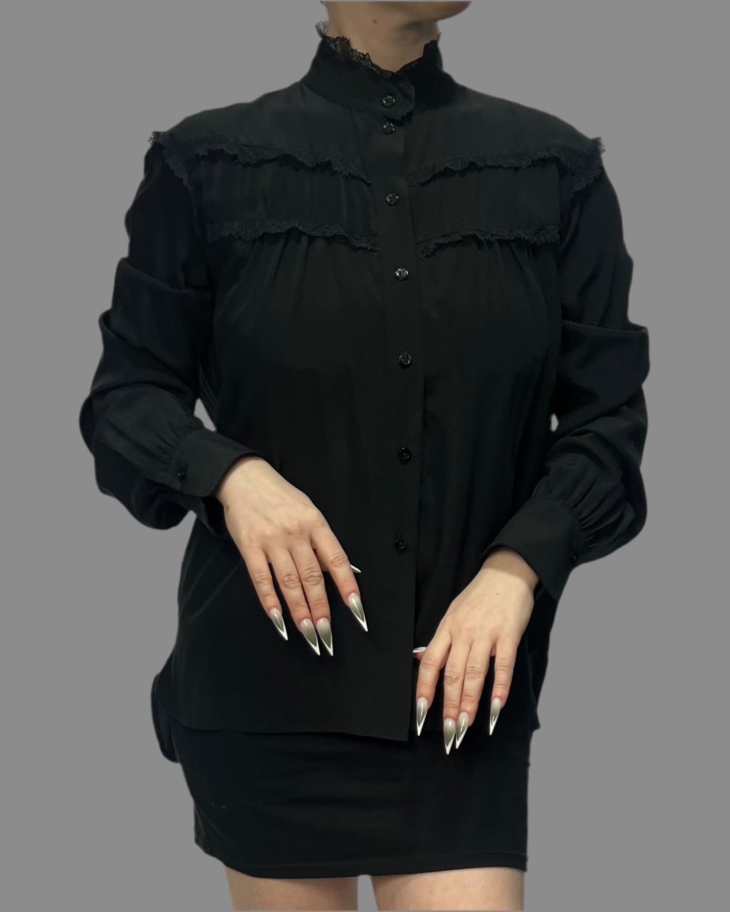 Lace Trim Blouse